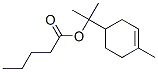 CAS 登录号：14481-55-1， 1-甲基-1-(4-甲基环己-3-烯基)乙基戊酸酯