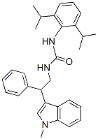 CAS 登录号：145131-30-2， 3-[2,6-二(丙-2-基)苯基]-1-[2-(1-甲基吲哚-3-基)-2-苯基乙基]脲