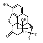 CAS 登录号：145225-03-2， (5alpha)-3,14-二羟基-17-(<sup>2</sup>H<sub>3</sub>)甲基-4,5-环氧吗喃-6-酮