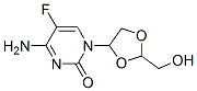 CAS 登录号：145397-26-8， 4-氨基-5-氟-1-[(2S,4S)-2-(羟基甲基)-1,3-二氧戊环-4-基]嘧啶-2-酮