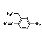 CAS 登录号：145402-34-2， 6-乙基-5-乙炔基-2-吡啶胺