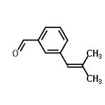 CAS 登录号：145589-43-1， 3-(2-甲基-1-丙烯-1-基)苯甲醛