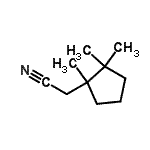 CAS 登录号：145646-34-0， (1,2,2-三甲基环戊基)乙腈