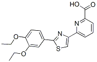 CAS 登录号：145739-56-6， 2-(3,4-二乙氧基苯基)-4-(2-羧基-6-吡啶基)噻唑