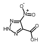 CAS 登录号：145769-54-6， 5-硝基-2H-1,2,3-三唑-4-羧酸