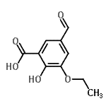 CAS#: 145828-87-1， 3-Ethoxy-5-Formyl-2-Hydroxybenzoic Acid