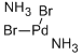 结构式 CAS# 14591-90-3, (SP-4-1)-二氨基二溴-钯