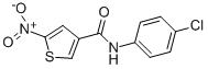 CAS 登录号：146795-38-2， N-(4-氯苯基)-5-硝基噻吩-3-甲酰胺