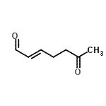 CAS 登录号：147032-69-7， (2E)-6-氧代-2-庚烯醛