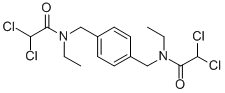 CAS 登录号：1477-20-9， N,N'-[1,4-亚苯基二(亚甲基)]二(2,2-二氯-N-乙基乙酰胺)