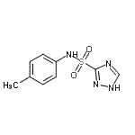 CAS 登录号：147946-61-0， N-(4-甲基苯基)-1H-1,2,4-三唑-3-磺酰胺