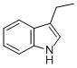 structure of CAS# 1484-19-1, 3-Ethyl-1H-Indole;Nsc289350;3-Ethyl-Indole