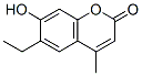 结构式 CAS# 1484-73-7, 6-乙基-7-羟基-4-甲基-2H-苯并吡喃-2-酮