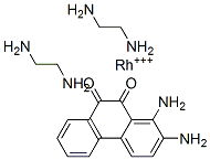 CAS 登录号：148485-19-2， 二(乙二胺)(9,10-菲醌二胺)铑(III)