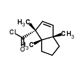 CAS 登录号：148504-49-8， (1R,3aS,6aS)-1,3A,6A-三甲基-1,3A,4,5,6,6A-六氢-1-并环戊二烯羰基氯化物