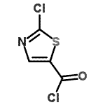 结构式 CAS# 148637-74-5, 2-氯-1,3-噻唑-5-甲酰氯