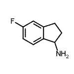 CAS 登录号：148960-39-8， 5-氟-1-茚满胺