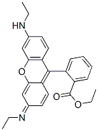 CAS 登录号:14899-07-1, 2-(6-乙基氨基-3-乙基亚胺-氧杂蒽-9-基)苯甲酸乙酯