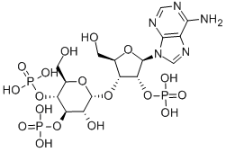 CAS 登录号：149091-92-9， [(2R,3R,4R,5R)-2-(6-氨基嘌呤-9-基)-4-[(2R,3R,4R,5R,6R)-3-羟基-6-(羟基甲基)-4,5-二膦酰氧基四氢吡喃-2-基]氧基-5-(羟基甲基)四氢呋喃-3-基]磷酸二氢酯
