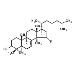 CAS 登录号：149714-21-6， 15-氟羊毛甾-7-烯-3-醇