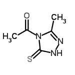 CAS 登录号：149747-26-2， 1-(3-甲基-5-硫代-1,5-二氢-4H-1,2,4-三唑-4-基)乙酮