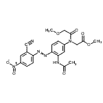 CAS#: 149850-30-6， Methyl N-{3-Acetamido-4-[(2-Cyano-4-Nitrophenyl)Diazenyl]Phenyl}-N-(Methoxyacetyl)Glycinate