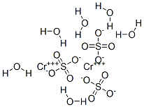 CAS 登录号：15005-90-0， 铬硫酸盐六水合物