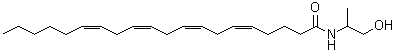 CAS 登录号：150314-39-9， (5Z,8Z,11Z,14Z)-N-(1-羟基丙-2-基)二十碳-5,8,11,14-四烯酰胺