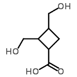 CAS 登录号：150521-41-8， 2,3-二(羟基甲基)环丁烷羧酸