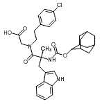 CAS 登录号：150871-05-9， N-[(金刚烷-2-基氧基)羰基]-alpha-甲基色氨酰-N-[2-(4-氯苯基)乙基]甘氨酸