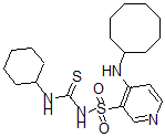 CAS 登录号：151162-46-8， 1-环己基-3-[4-(环辛基氨基)吡啶-3-基]磺酰基硫脲