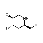 CAS#: 151253-52-0， (3S,4S,6R)-4-Fluoro-6-(Hydroxymethyl)-3-Piperidinol
