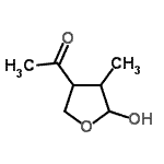 CAS 登录号：151378-29-9， 1-(5-羟基-4-甲基四氢-3-呋喃基)乙酮