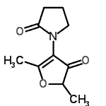 CAS 登录号：151390-58-8， 1-(2,5-二甲基-4-氧代-4,5-二氢-3-呋喃基)-2-吡咯烷酮