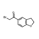 结构式 CAS# 151427-19-9, 2-溴-1-(2,3-二氢-1-苯并呋喃-5-基)乙酮