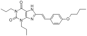 CAS#: 151539-68-3， 8-[(E)-2-(4-Butoxyphenyl)Ethenyl]-1,3-Dipropyl-7H-Purine-2,6-Dione