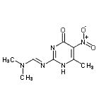 CAS#: 151587-54-1， N,N-Dimethyl-N'-(6-methyl-5-nitro-4-oxo-1,4-dihydro-2-pyrimidinyl)imidoformamide