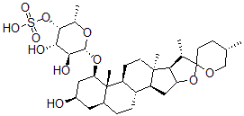 CAS 登录号：151589-15-0， 1-O-(吡喃岩藻糖基-(4'-硫酸酯))-5-螺甾烷-1,3-二醇