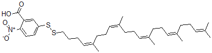 CAS#: 151868-50-7， 2-Nitro-5-[(4Z,8Z,12Z,16Z)-5,9,13,17,21-Pentamethyldocosa-4,8,12,16,20-Pentaenyl]Disulfanylbenzoic Acid