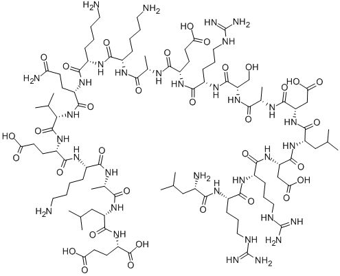CAS#: 152044-86-5， L-Leucyl-L-Arginyl-L-Arginyl-L-alpha-Aspartyl-L-Leucyl-L-alpha-Aspartyl-L-Alanyl-L-Seryl-L-Arginyl-L-alpha-Glutamyl-L-Alanyl-L-Lysyl-L-Lysyl-L-Glutaminyl-L-Valyl-L-alpha-Glutamyl-L-Lysyl-L-Alanyl-L-Leucyl-L-Glutamic Acid