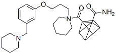 CAS 登录号：152191-51-0， 4-(哌啶-1-羰基)-N-[3-[3-(哌啶-1-基甲基)苯氧基]丙基]立方烷-1-甲酰胺