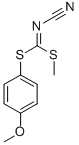 CAS 登录号：152381-97-0， 氰基二硫代亚氨酸 4-甲氧基苯基甲基酯