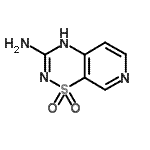 CAS 登录号：152382-58-6， 4H-吡啶并[4,3-e][1,2,4]噻二嗪-3-胺1,1-二氧化物