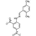CAS 登录号:152477-96-8, (1E)-1-(2,5-二甲基苄亚基)-2-(2,4-二硝基苯基)肼