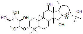 CAS#: 152685-90-0， 12-Hydroxycimigenol-3-O-Xylopyranoside