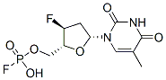CAS 登录号：152829-59-9， 氟-[[(2R,3R,5R)-3-氟-5-(5-甲基-2,4-二氧代嘧啶-1-基)四氢呋喃-2-基]甲氧基]次磷酸
