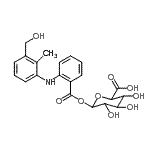 CAS#: 152832-29-6， 1-O-(2-{[3-(Hydroxymethyl)-2-methylphenyl]amino}benzoyl)hexopyranuronic acid