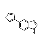 CAS 登录号：152920-53-1， 5-(3-噻吩基)-1H-吲哚