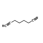 结构式 CAS# 15295-69-9, 6-庚炔腈