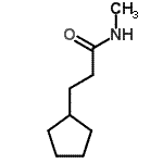 结构式 CAS# 153035-41-7, 3-环戊基-N-甲基丙酰胺